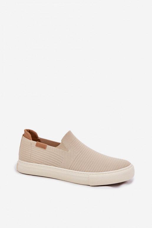 sieviešu puszābaki Slip-On Big Star RR274721 smilšu krāsas sieviešu puszābaki Slip-On Big Star RR274721 smilšu krāsas