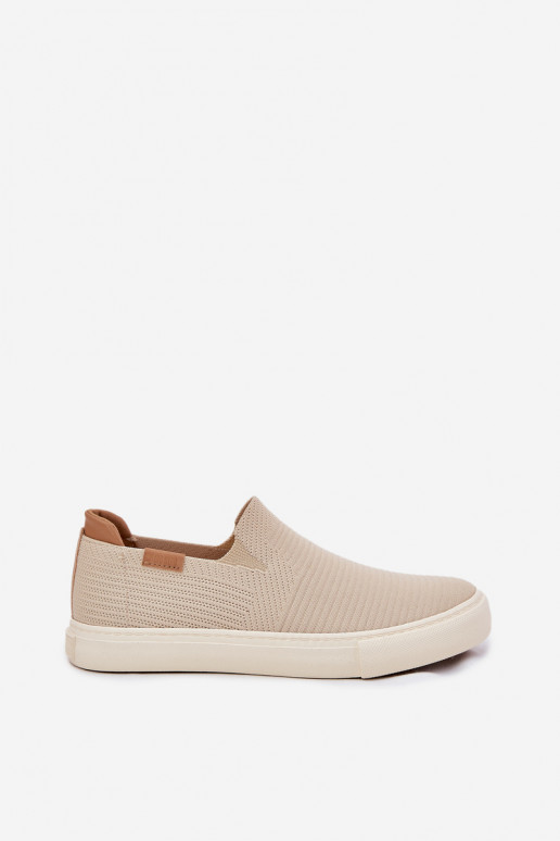 sieviešu puszābaki Slip-On Big Star RR274721 smilšu krāsas sieviešu puszābaki Slip-On Big Star RR274721 smilšu krāsas