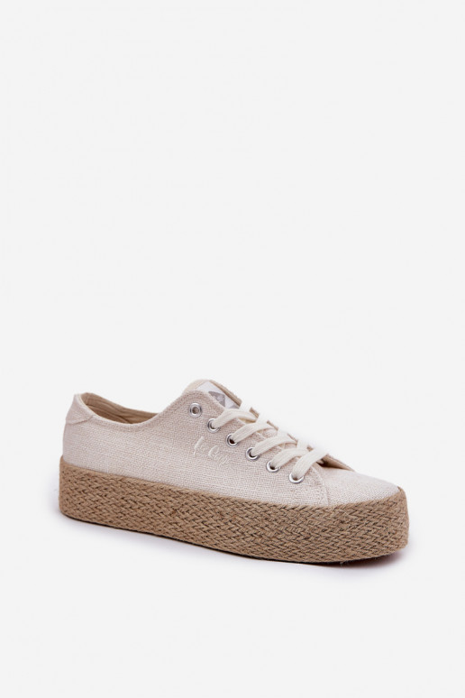 sieviešu puszābaki ar platformu  Lee Cooper LCW-25-02-3284 Ziloņkaula krāsas sieviešu puszābaki ar platformu  Lee Cooper LCW-25-02-3284 Ziloņkaula krāsas