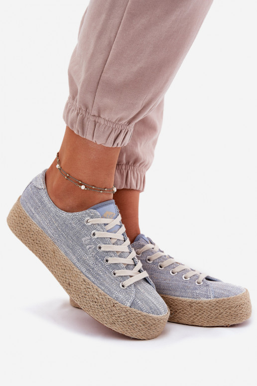 sieviešu puszābaki ar platformu  Lee Cooper LCW-25-02-3283 Zilas krāsas sieviešu puszābaki ar platformu  Lee Cooper LCW-25-02-3283 Zilas krāsas