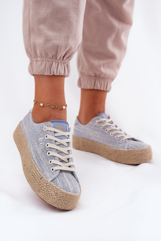 sieviešu puszābaki ar platformu  Lee Cooper LCW-25-02-3283 Zilas krāsas sieviešu puszābaki ar platformu  Lee Cooper LCW-25-02-3283 Zilas krāsas
