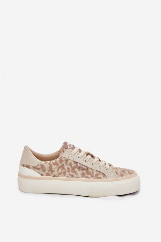 sieviešu puszābaki ar leoparda kažokādas rakstu Lee Cooper LCW-25-02-3330L smilšu krāsas  sieviešu puszābaki ar leoparda kažokādas rakstu Lee Cooper LCW-25-02-3330L smilšu krāsas