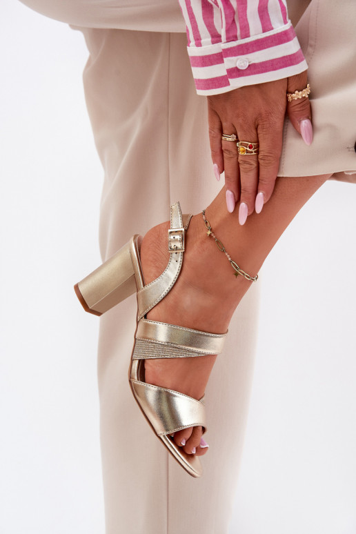 Sieviešu basenes Sergio Leone SK866 Zelta krāsas Sieviešu basenes Sergio Leone SK866 Zelta krāsas