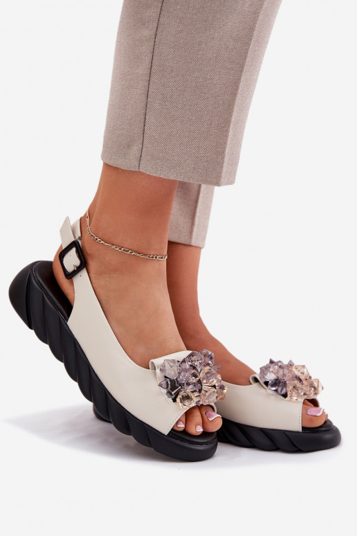 Sieviešu basenes   ar mirdzošiem spīdumiem Artiker 54C1627 smilšu krāsas