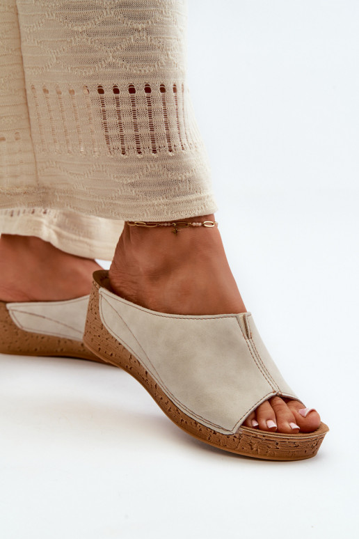 Ērtas sieviešu čības  Inblu NG000002 smilšu krāsas