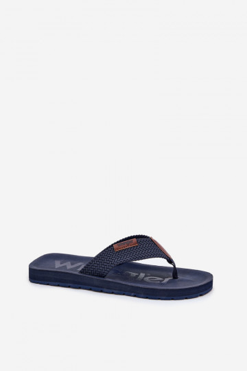 Čības modernas iešļūcenes  WRANGLER ZANE FLIPFLOP MEN LOW 20251044.24H tumši zilas krāsas