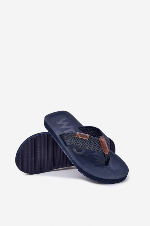 Čības modernas iešļūcenes  WRANGLER ZANE FLIPFLOP MEN LOW 20251044.24H tumši zilas krāsas Čības modernas iešļūcenes  WRANGLER ZANE FLIPFLOP MEN LOW 20251044.24H tumši zilas krāsas