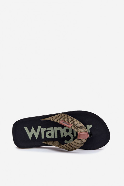 Čības modernas iešļūcenes  WRANGLER ZANE FLIPFLOP MEN LOW 20251044.20251044.57B Zaļas krāsas