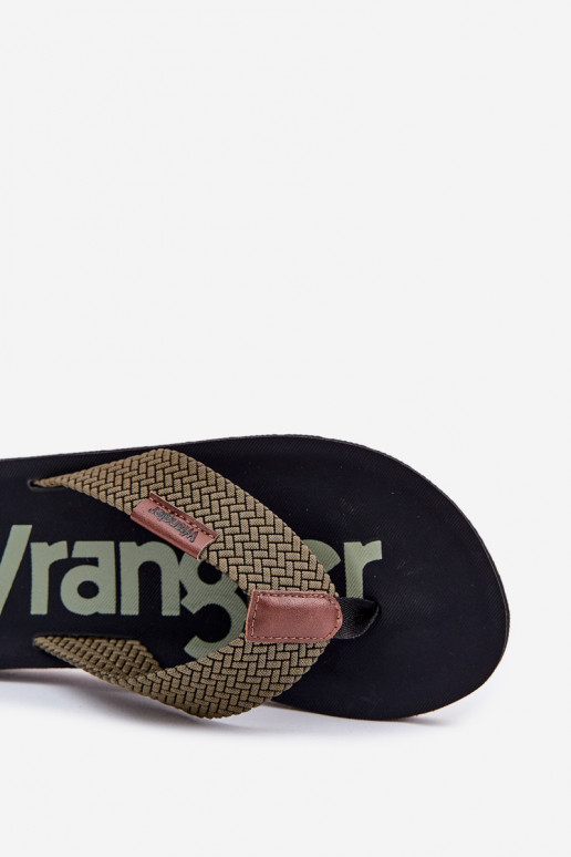 Čības modernas iešļūcenes  WRANGLER ZANE FLIPFLOP MEN LOW 20251044.20251044.57B Zaļas krāsas