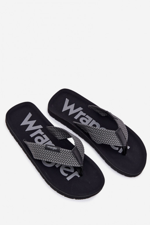 Čības modernas iešļūcenes  WRANGLER ZANE FLIPFLOP MEN LOW 20251044.20251044.10E Pelēkas krāsas