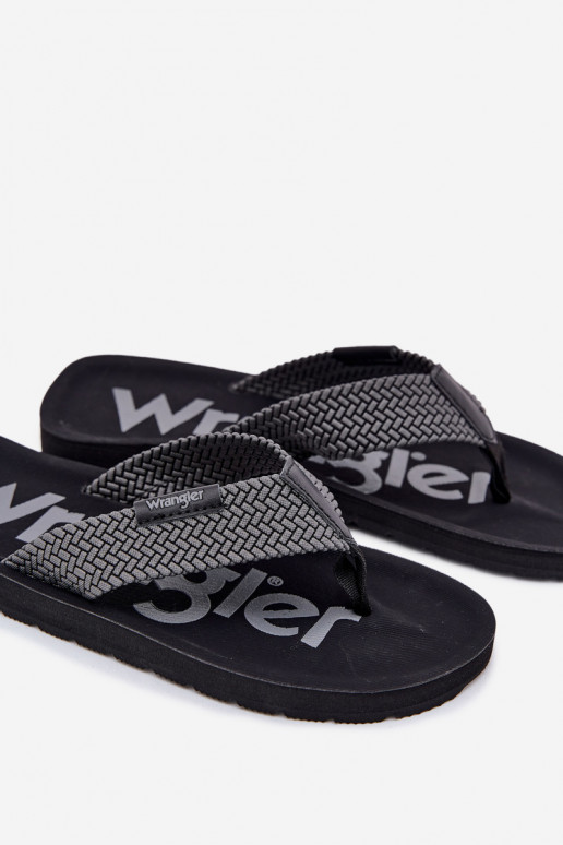 Čības modernas iešļūcenes  WRANGLER ZANE FLIPFLOP MEN LOW 20251044.20251044.10E Pelēkas krāsas