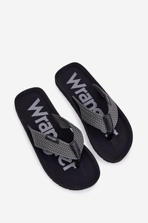 Čības modernas iešļūcenes  WRANGLER ZANE FLIPFLOP MEN LOW 20251044.20251044.10E Pelēkas krāsas