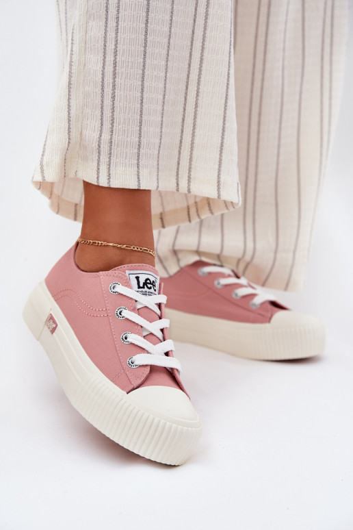 sieviešu puszābaki ar platformu LEE ISLA C WOMEN LOW 50251001 Rozā krāsas sieviešu puszābaki ar platformu LEE ISLA C WOMEN LOW 50251001 Rozā krāsas