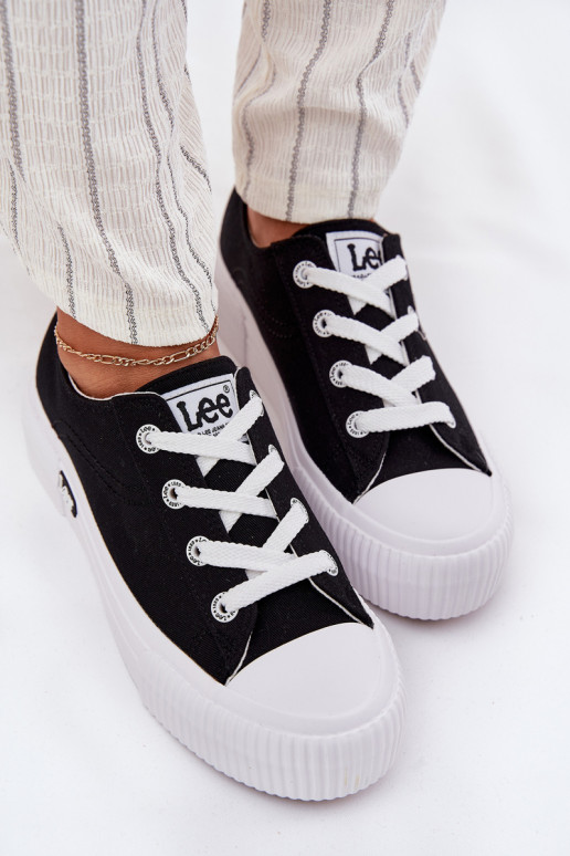 sieviešu puszābaki ar platformu LEE ISLA C WOMEN LOW 50251001 Melns sieviešu puszābaki ar platformu LEE ISLA C WOMEN LOW 50251001 Melns