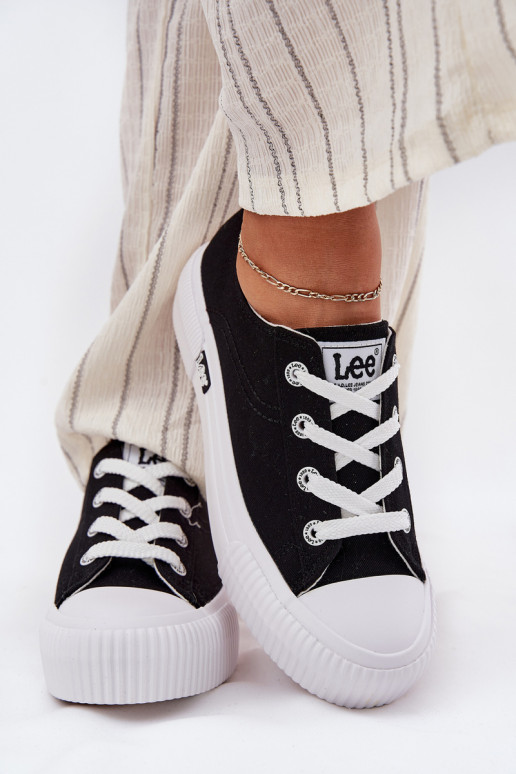 sieviešu puszābaki ar platformu LEE ISLA C WOMEN LOW 50251001 Melns sieviešu puszābaki ar platformu LEE ISLA C WOMEN LOW 50251001 Melns