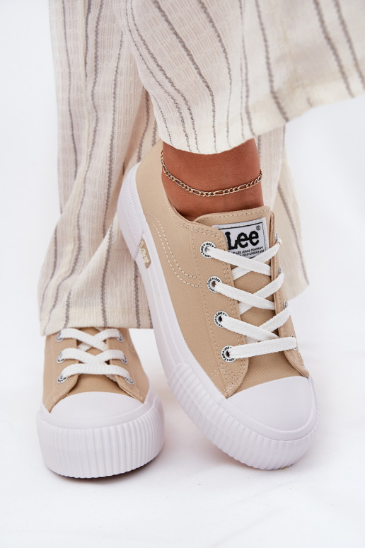 sieviešu puszābaki ar platformu LEE ISLA C WOMEN LOW 50251001 smilšu krāsas sieviešu puszābaki ar platformu LEE ISLA C WOMEN LOW 50251001 smilšu krāsas