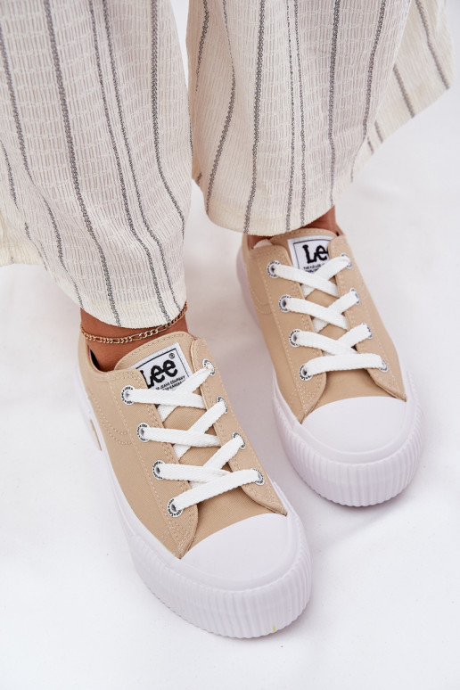 sieviešu puszābaki ar platformu LEE ISLA C WOMEN LOW 50251001 smilšu krāsas sieviešu puszābaki ar platformu LEE ISLA C WOMEN LOW 50251001 smilšu krāsas