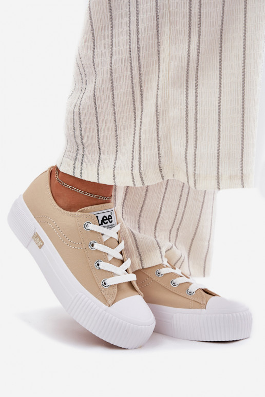 sieviešu puszābaki ar platformu LEE ISLA C WOMEN LOW 50251001 smilšu krāsas sieviešu puszābaki ar platformu LEE ISLA C WOMEN LOW 50251001 smilšu krāsas