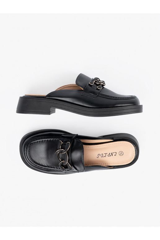 Melns čības  eko āda  Melns čības  eko āda