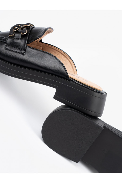 Melns čības  eko āda  Melns čības  eko āda