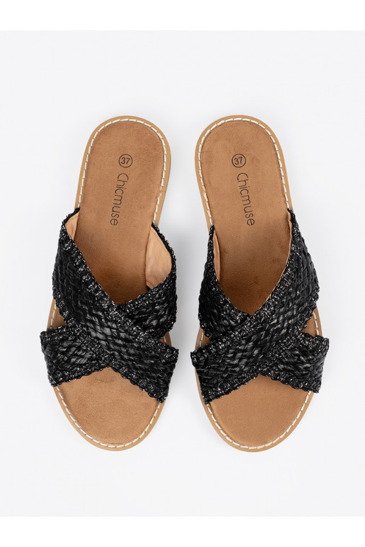 ar rakstiem Melnas krāsas čības   ar rakstiem Melnas krāsas čības