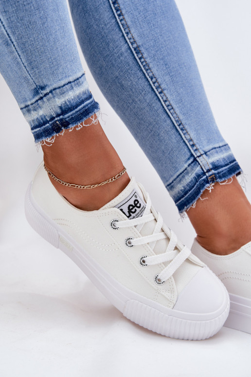 sieviešu puszābaki ar platformu LEE ISLA C WOMEN LOW 50251001 baltas krāsas sieviešu puszābaki ar platformu LEE ISLA C WOMEN LOW 50251001 baltas krāsas