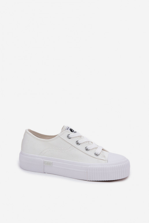 sieviešu puszābaki ar platformu LEE ISLA C WOMEN LOW 50251001 baltas krāsas sieviešu puszābaki ar platformu LEE ISLA C WOMEN LOW 50251001 baltas krāsas