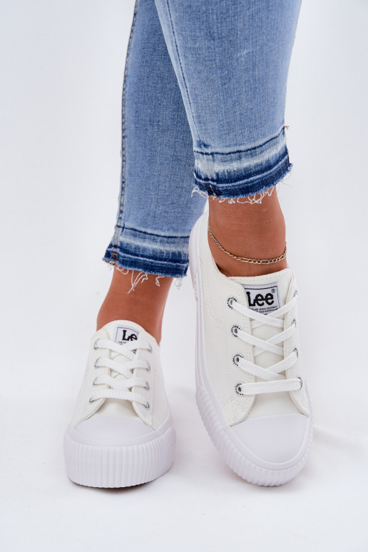 sieviešu puszābaki ar platformu LEE ISLA C WOMEN LOW 50251001 baltas krāsas sieviešu puszābaki ar platformu LEE ISLA C WOMEN LOW 50251001 baltas krāsas