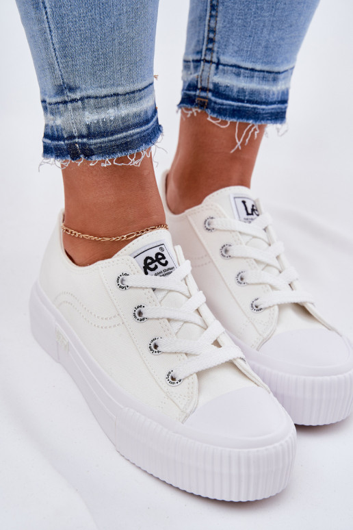 sieviešu puszābaki ar platformu LEE ISLA C WOMEN LOW 50251001 baltas krāsas sieviešu puszābaki ar platformu LEE ISLA C WOMEN LOW 50251001 baltas krāsas