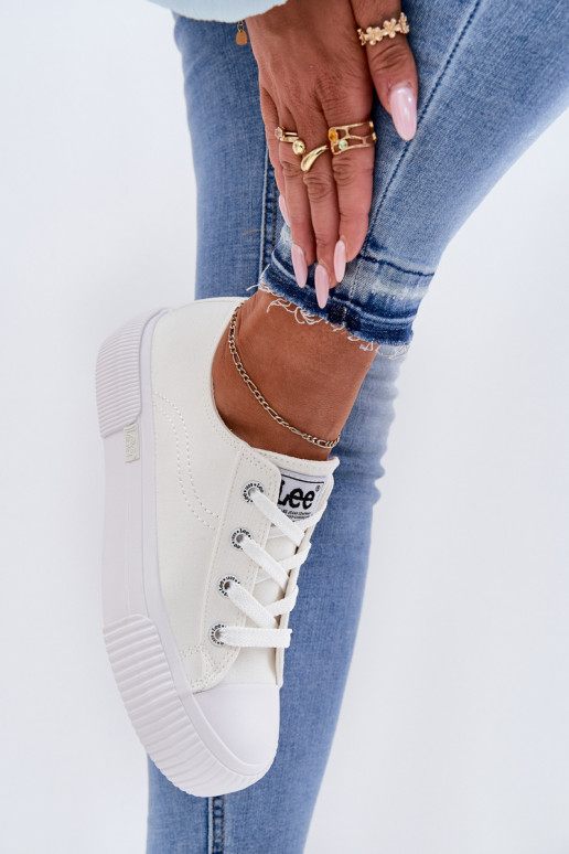 sieviešu puszābaki ar platformu LEE ISLA C WOMEN LOW 50251001 baltas krāsas sieviešu puszābaki ar platformu LEE ISLA C WOMEN LOW 50251001 baltas krāsas