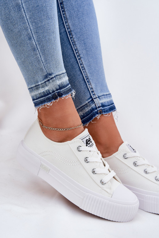 sieviešu puszābaki ar platformu LEE ISLA C WOMEN LOW 50251001 baltas krāsas sieviešu puszābaki ar platformu LEE ISLA C WOMEN LOW 50251001 baltas krāsas