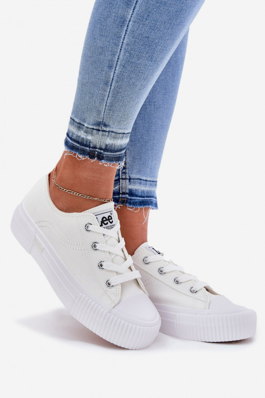 sieviešu puszābaki ar platformu LEE ISLA C WOMEN LOW 50251001 baltas krāsas sieviešu puszābaki ar platformu LEE ISLA C WOMEN LOW 50251001 baltas krāsas