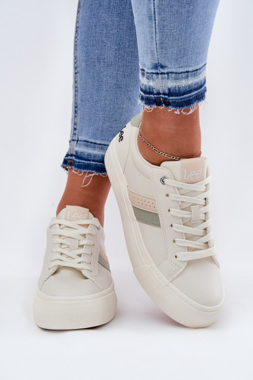 modeļa apavi  LEE LAYLA WOMEN LOW 50251003 Zgaszona Biel  modeļa apavi  LEE LAYLA WOMEN LOW 50251003 Zgaszona Biel
