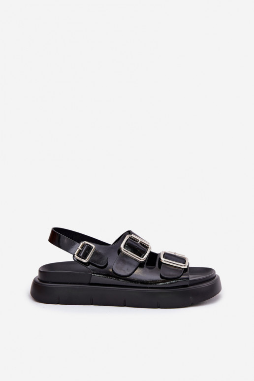 Lakotas basenes ar sprādzēm Big Star RR274662 Melns   Lakotas basenes ar sprādzēm Big Star RR274662 Melns