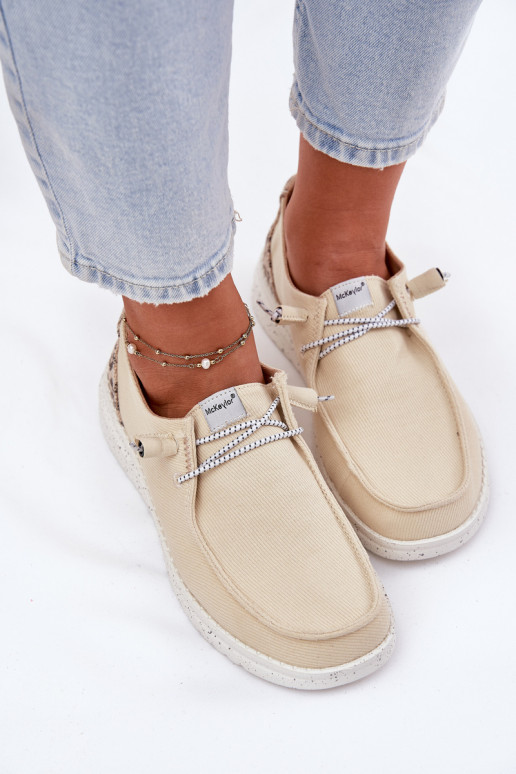 Auduma apavi  McKeylor 96116 smilšu krāsas  Auduma apavi  McKeylor 96116 smilšu krāsas