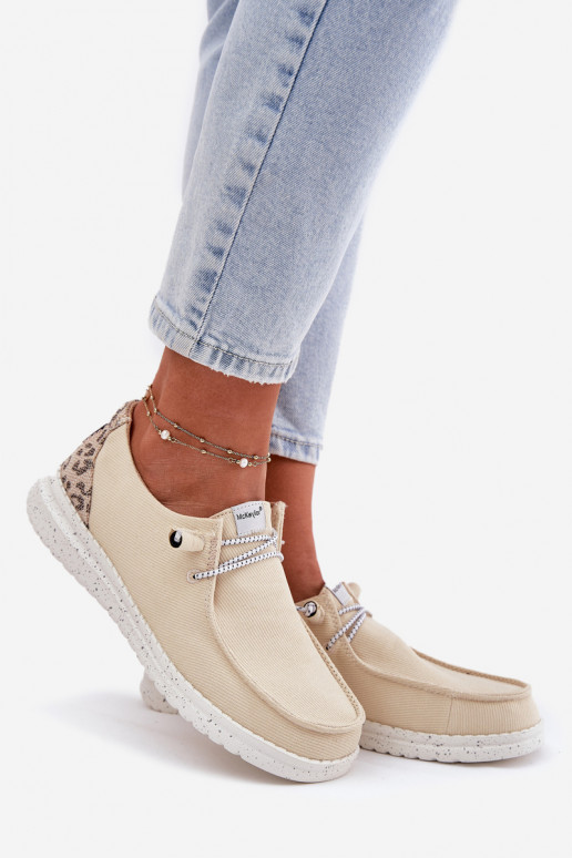 Auduma apavi  McKeylor 96116 smilšu krāsas  Auduma apavi  McKeylor 96116 smilšu krāsas