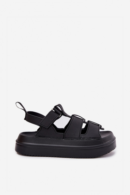 Sieviešu basenes ar platformu Melns Nitavelia