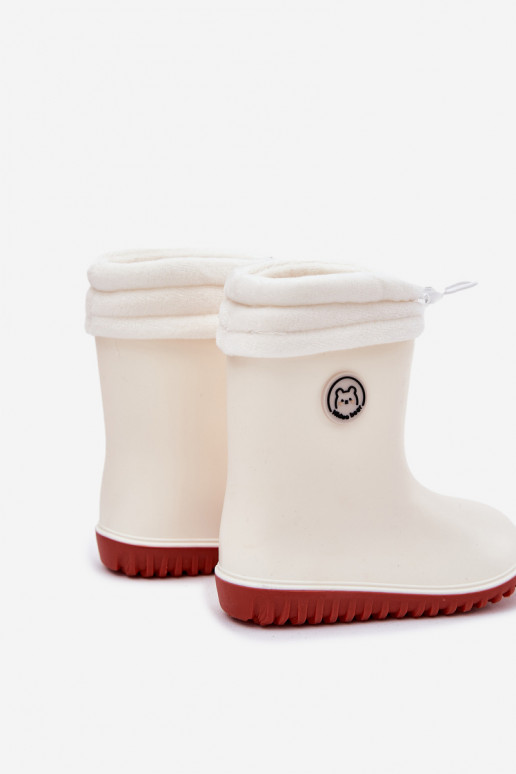 Gumijas apavi Bērnu apavi Z Iesildīšanāsem Ziloņkaula krāsas Odirisse Gumijas apavi Bērnu apavi Z Iesildīšanāsem Ziloņkaula krāsas Odirisse