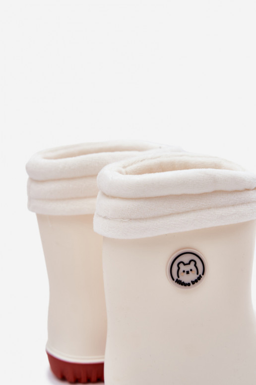 Gumijas apavi Bērnu apavi Z Iesildīšanāsem Ziloņkaula krāsas Odirisse Gumijas apavi Bērnu apavi Z Iesildīšanāsem Ziloņkaula krāsas Odirisse