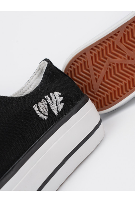 brīvā laika apavi Melnas krāsas  Love 