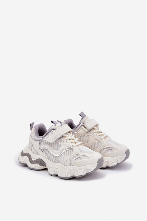  modeļa apavi Bērnu apavi ar masīvu zoli baltas krāsas Lianees