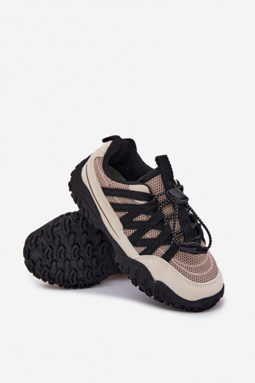  modeļa apavi Bērnu apavi ar elastīgu aizdari smilšu krāsas Nanelita