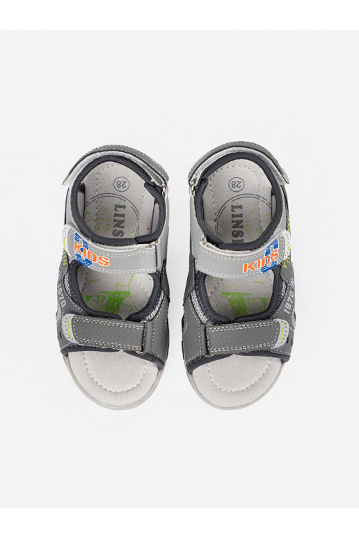 sandales pelēkas krāsas chlopięce