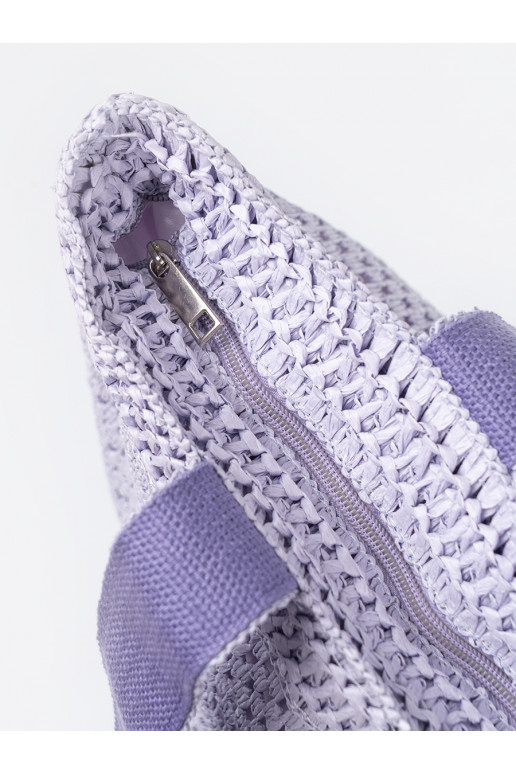 Violetās krāsas torba plażowa