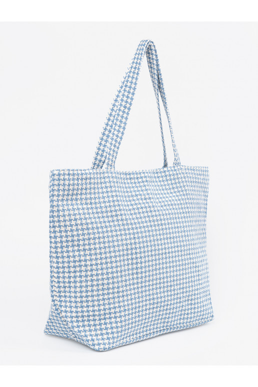 Maks plażowa niebiesko-białą kratkę