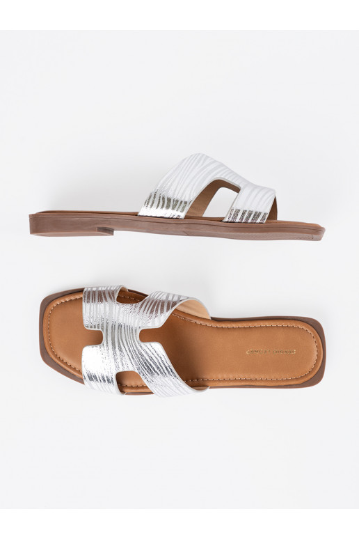 Sudraba krāsas čības  