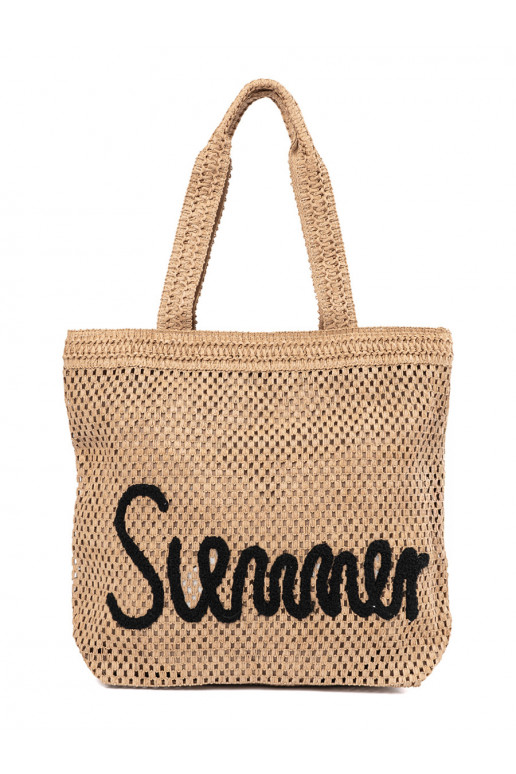 ziloņkaula krāsas torba plażowa