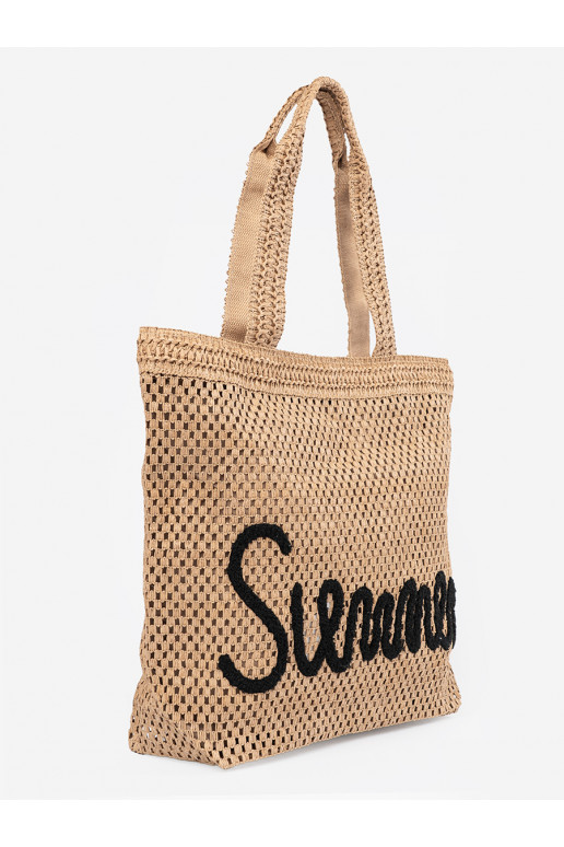 ziloņkaula krāsas torba plażowa