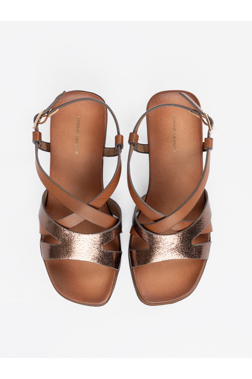 zempapēžu brūnas krāsas kurpes Sergio Leone