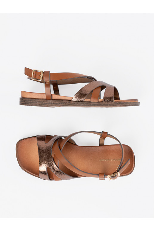 zempapēžu brūnas krāsas kurpes Sergio Leone